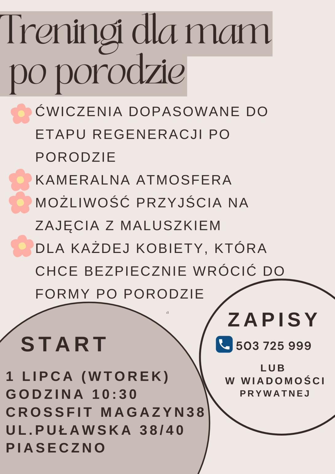 Zajęcia po porodzie dla mam
